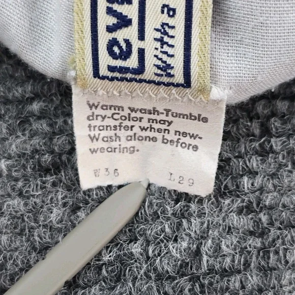 Vintage Levi's Orange Tab Jeans 1983 USA 34x29 Lightweight Denim Men - Picture 8 of 12